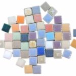 Square Shape Crystal Glass Mosaic Tiles for DIY Picture Coaster, Mosaic Art, Home Decoration (15mm x 15mm) (Pack of 50gms, Multicolor Pastel)