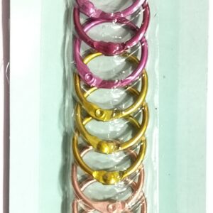 Card Rings/Binder Rings/Scrapbooking Ring (12pcs) (20mm, Multicolor)