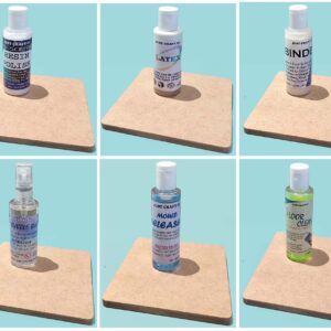 Resin Liquids Polish / Latex / Cleaner / Releaser / Bubble Buster for Perfect Resin Art (Combo Pack of 6 Bottles / 30ml Each)