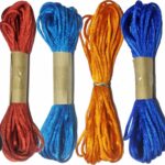 Satin Rattail/Malai Dori/Silk Macrame Braided Cord Nylon Thread (2.5mm) for DIY Bracelet Necklace Jewelry Findings Accessories (Combo Pack of 12 Colors / 10 Mtrs Each)