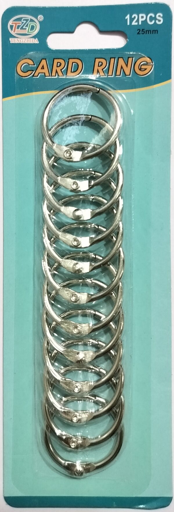 Card Rings/Binder Rings/Scrapbooking Ring (12pcs) (25mm, Silver)