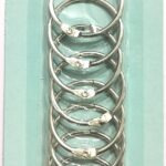 Card Rings/Binder Rings/Scrapbooking Ring (9pcs) (32mm, Silver)