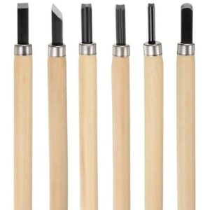 Wood Carving and Engraving Art Combination Chisel Set (Set of 6 Pcs)