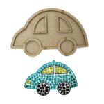 Car Shape MDF Cutout for DIY Mosaic Art, Picture Coaster, Home Decoration (6 Inch x 4 Inch) (Pack of 1pc)