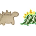 Dinosaur Shape MDF Cutout for DIY Mosaic Art, Picture Coaster, Home Decoration (6.5 Inch x 4 Inch) (Pack of 1pc)