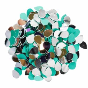 Drop Shape Mirror Cut for DIY Art, Craft, Decoration (Pack of 50 gms)