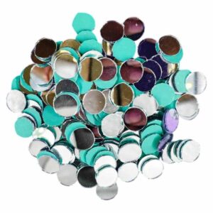 Round Shape Mirror Cut for DIY Art, Craft, Decoration (Pack of 50 gms)