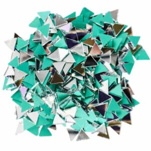 Triangle Shape Mirror Cut for DIY Art, Craft, Decoration (Pack of 50 gms)