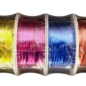 Metallic Twist Tie Wire for Gift Knoting Wrapping, Cake Pops, Candy, Chocolate, Cone Sealing, Garlands, Christmas Tree Decoration, DIY Crafts Project, Packaging (Combo Pack of 6 Colors)