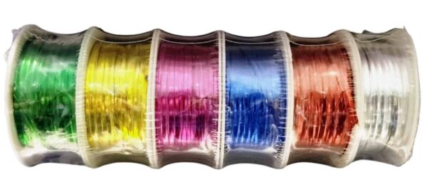Metallic Twist Tie Wire for Gift Knoting Wrapping, Cake Pops, Candy, Chocolate, Cone Sealing, Garlands, Christmas Tree Decoration, DIY Crafts Project, Packaging (Combo Pack of 6 Colors)